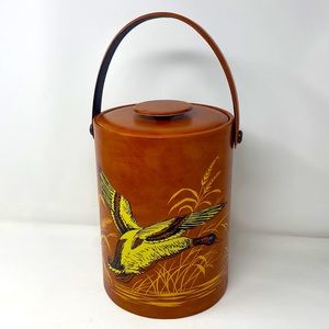 Vintage Mid Century Mallard‎ Duck Vinyl Ice Bucket
